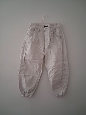 Bershka Men's Light Taupe Jogger Pants